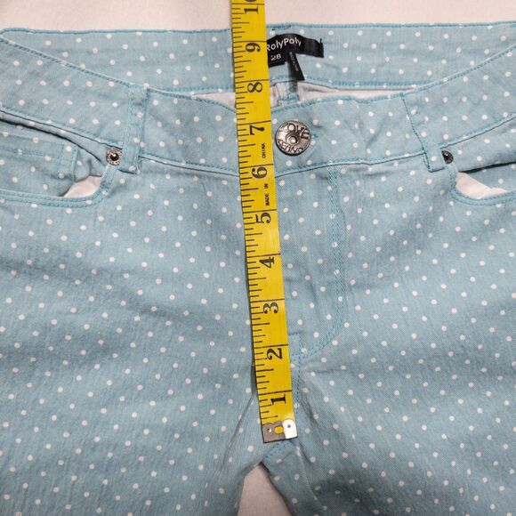 RolyPoly Stretch Fit Denim Jeans Turquoise 28 - Picture 8 of 9